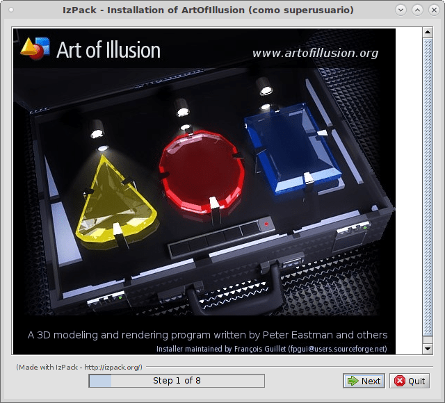 Art of Illusion 2.9 Installer for Linux